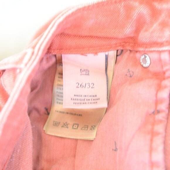 NWT Scotch & Soda Red Flare High Rise Bootcut Jeans Sz 26 - Picture 9 of 9